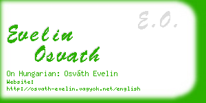 evelin osvath business card