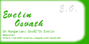 evelin osvath business card